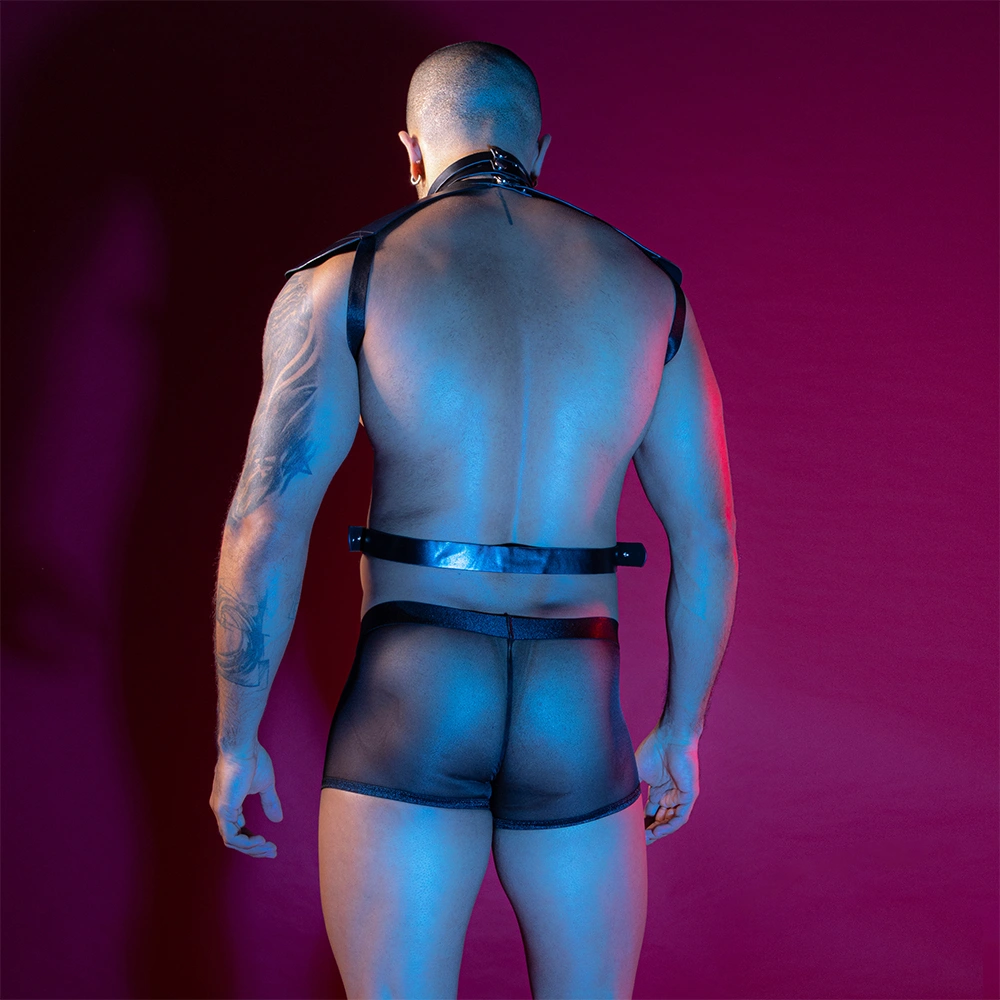 Set Lenjerie Sexy 2 Piese Apolo, Negru, S-L