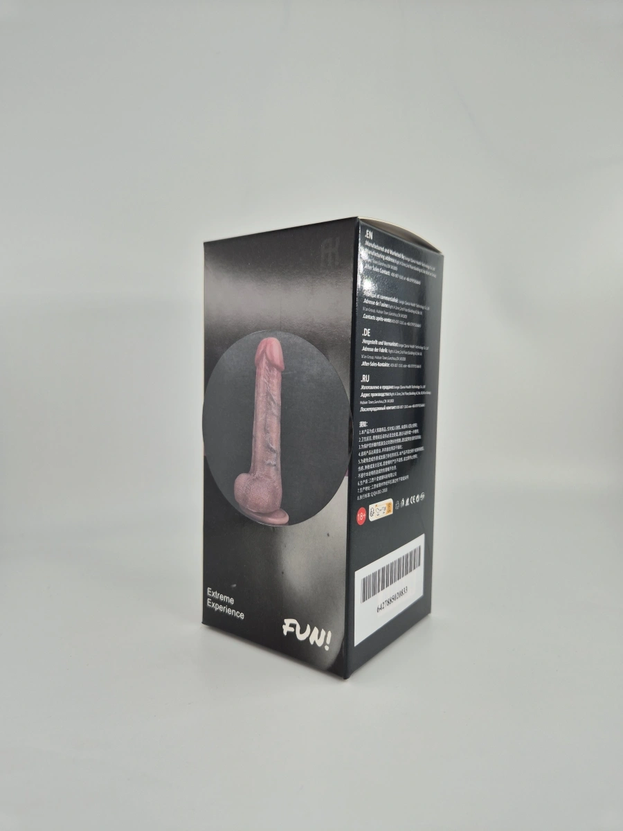 Dildo Realistic Cillian, Silicon Lichid, Maro, 19 cm