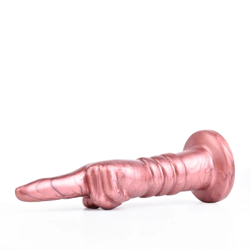 Dildo Fisting 2-Finger, Silicon Lichid, Aramiu, 19 cm