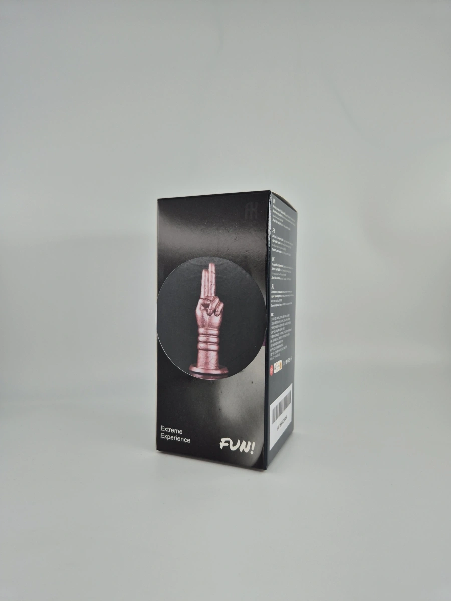 Dildo Fisting 2-Finger, Silicon Lichid, Aramiu, 19 cm
