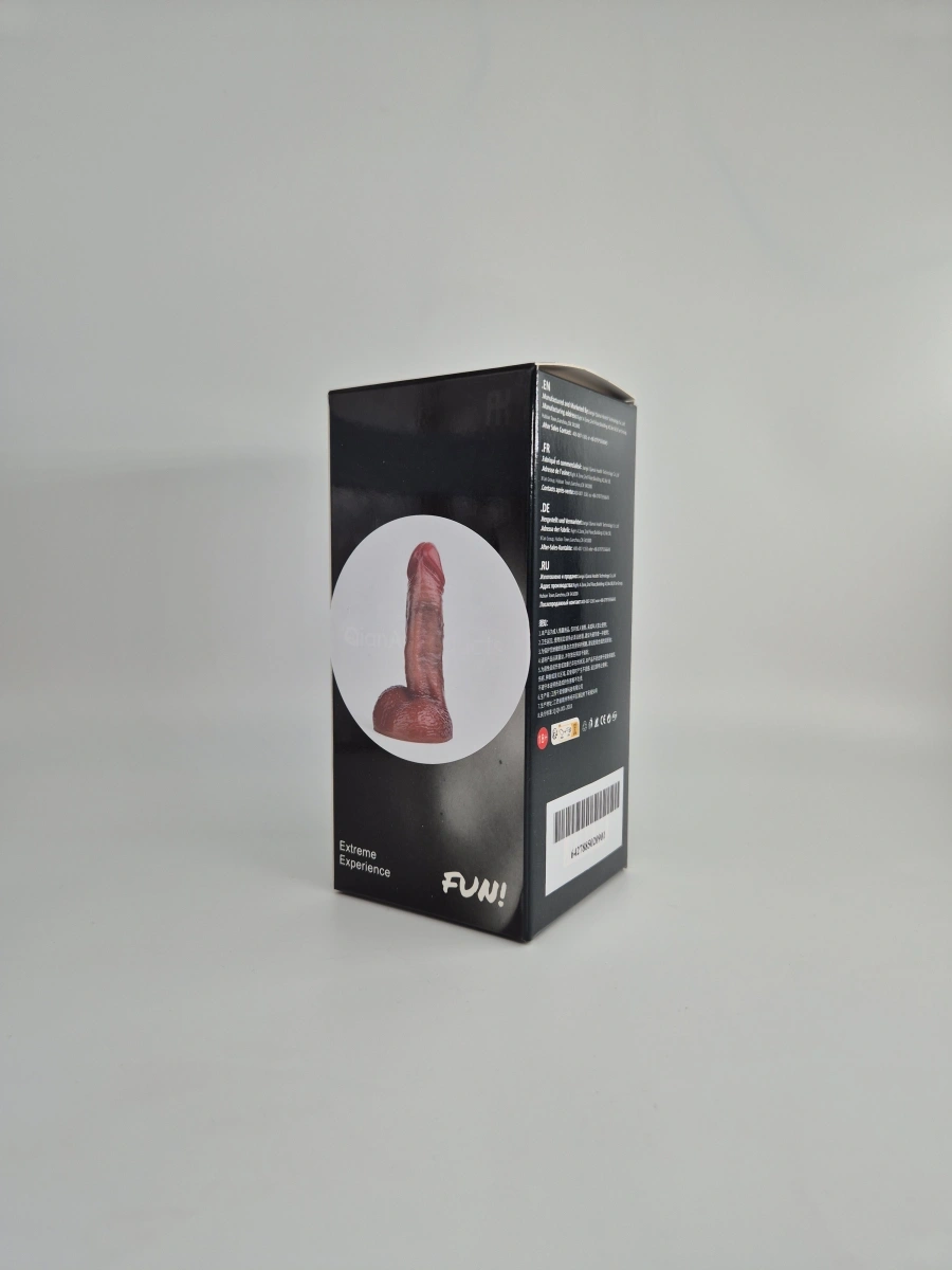 Dildo Realistic Fred, Silicon Lichid, Maro, 18 cm