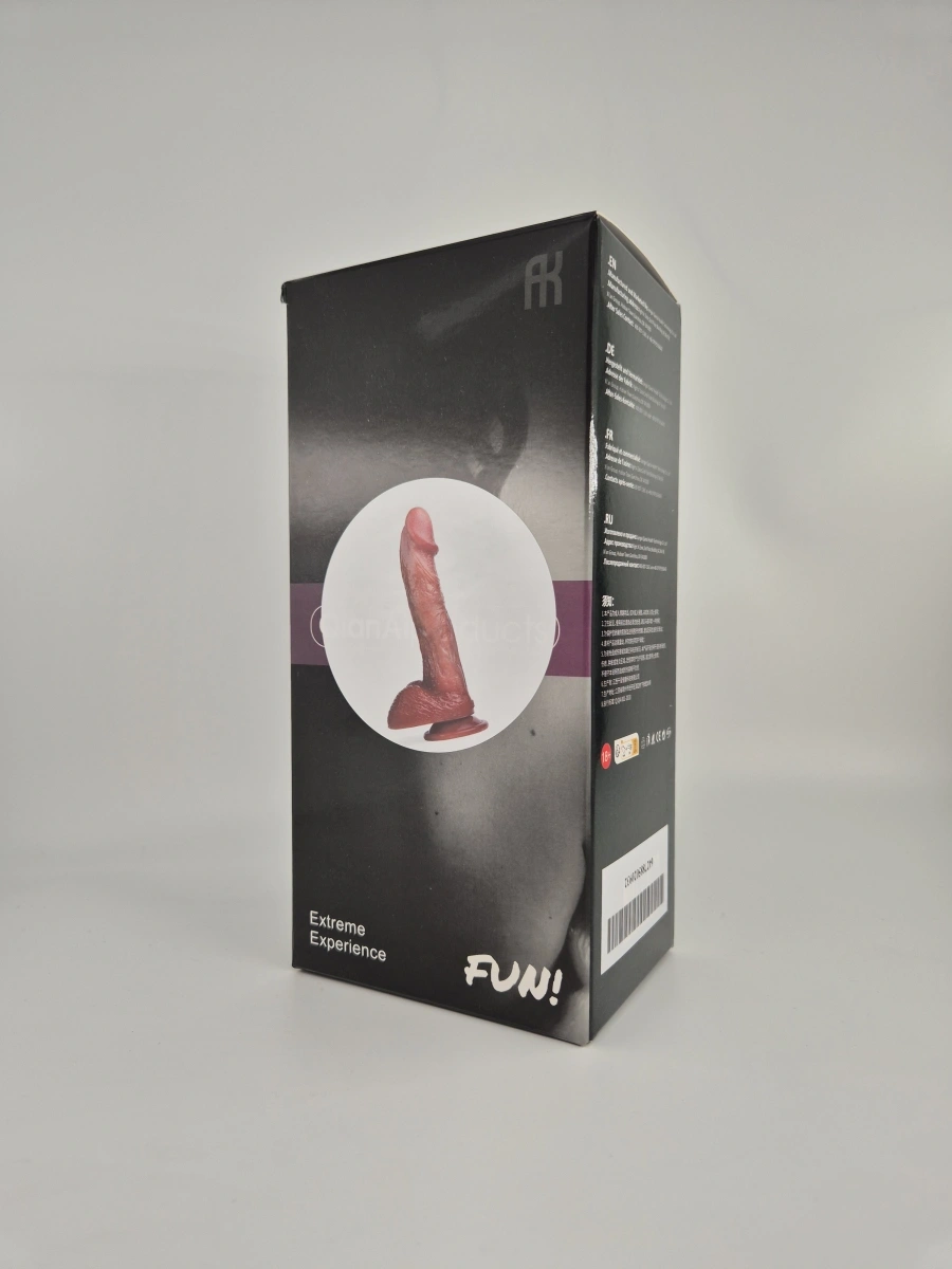 Dildo Realistic Primo, Silicon Lichid, Maro, 21 cm