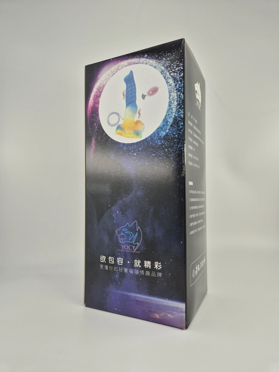 Vibrator cu Ejaculare Luminous Racehorse, Remote Control, 10 Moduri Vibratii, Silicon Lichid, USB, 27cm