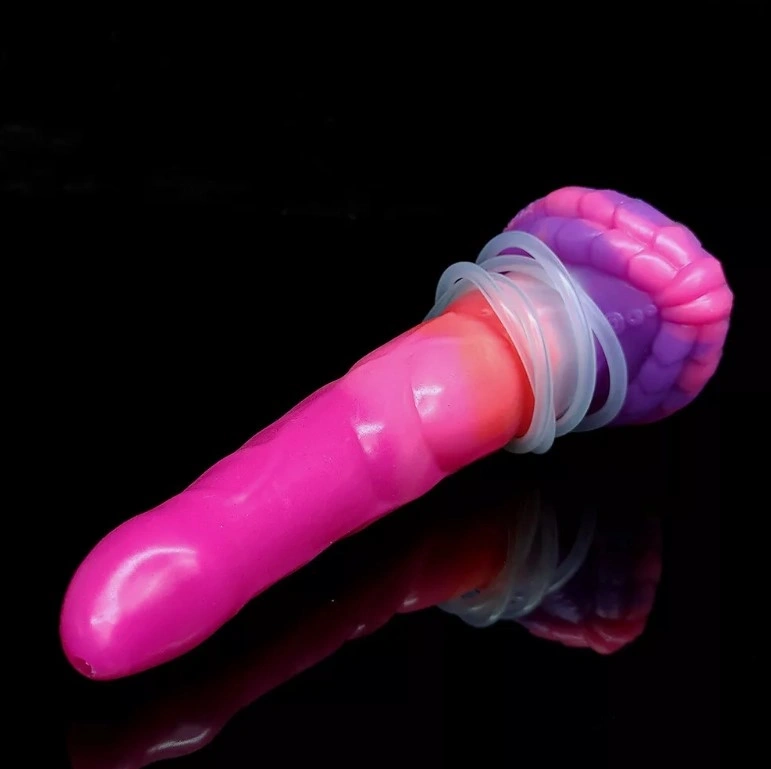 Dildo cu Ejaculare Luminous Cock, Silicon Lichid, Roz, 21 cm