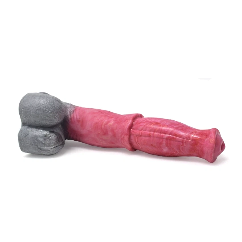 Dildo Chiron, Silicon Lichid, Roz, 25.5 cm