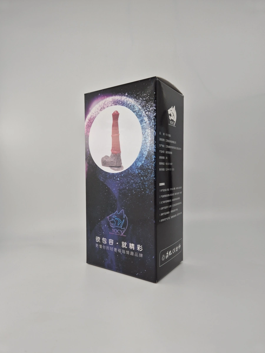 Dildo Stallion, Silicon Lichid, Roz/Gri, 25.5 cm
