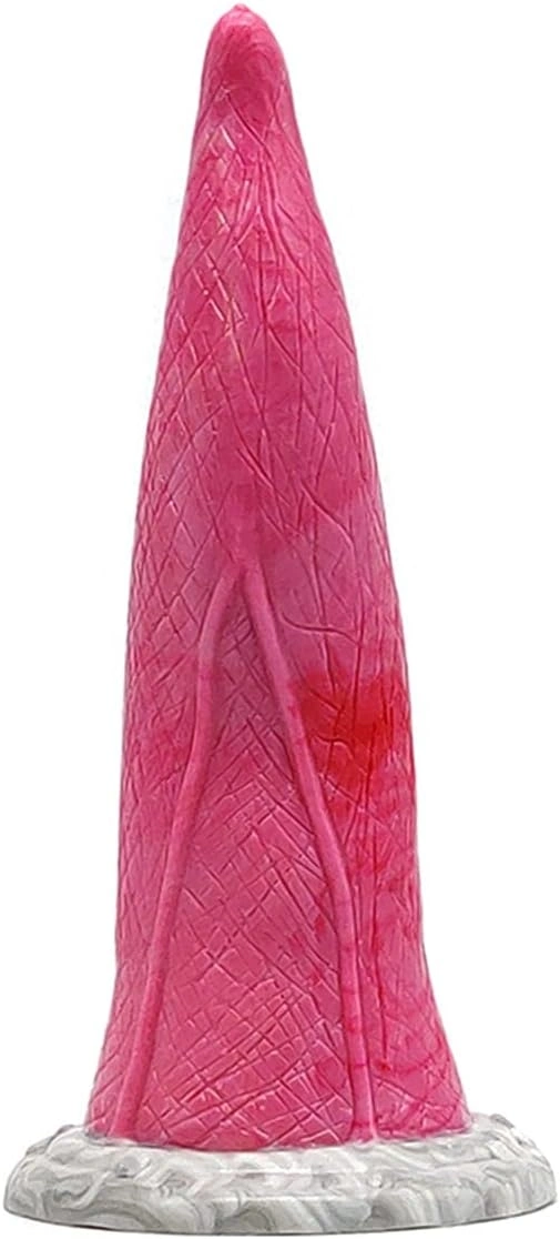 Dildo Kraken, Silicon Lichid, Roz/Gri, 23 cm