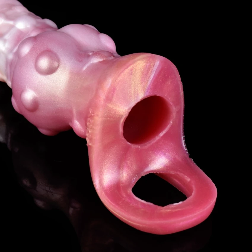 Prelungitor Penis Monster, Silicon Lichid, Roz, 18.2 cm