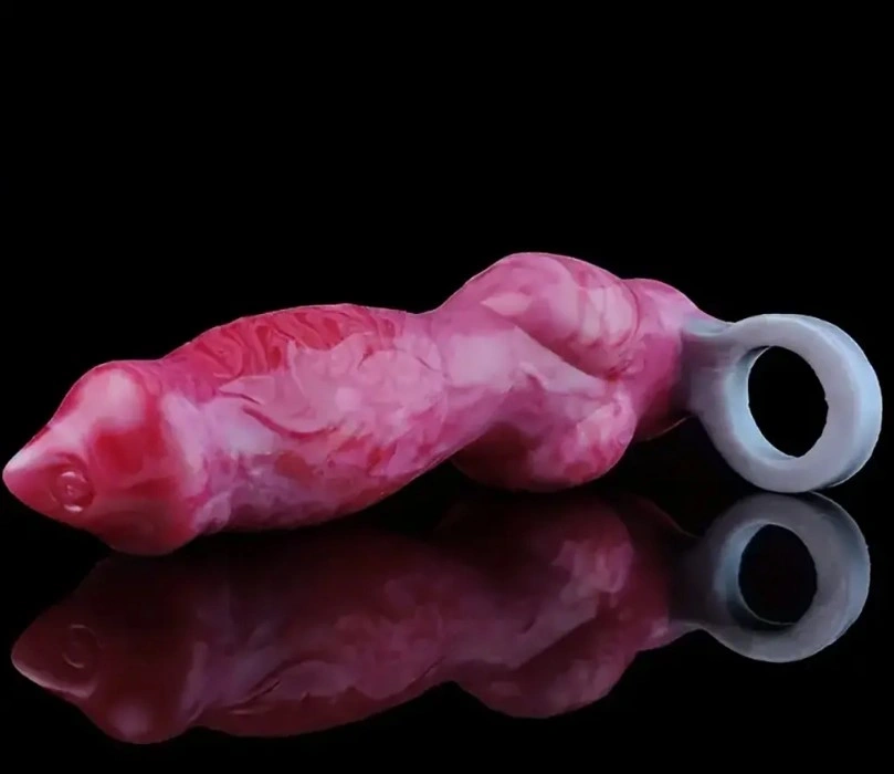 Prelungitor Penis Wolfy +4 cm, Silicon Lichid, Roz, 20.5 cm