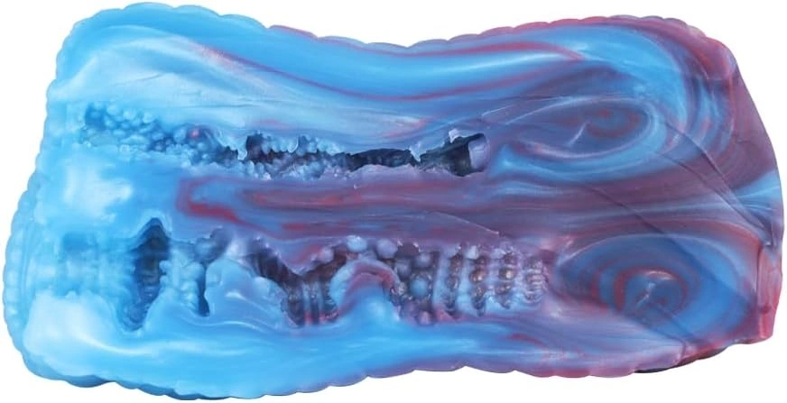 Masturbator Dragon's Shape, Silicon Lichid, Albastru, 15.5 cm