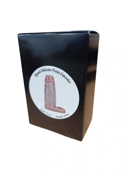 Prelungitor Penis Jacob, Silicon Lichid, Maro, 13.5 cm
