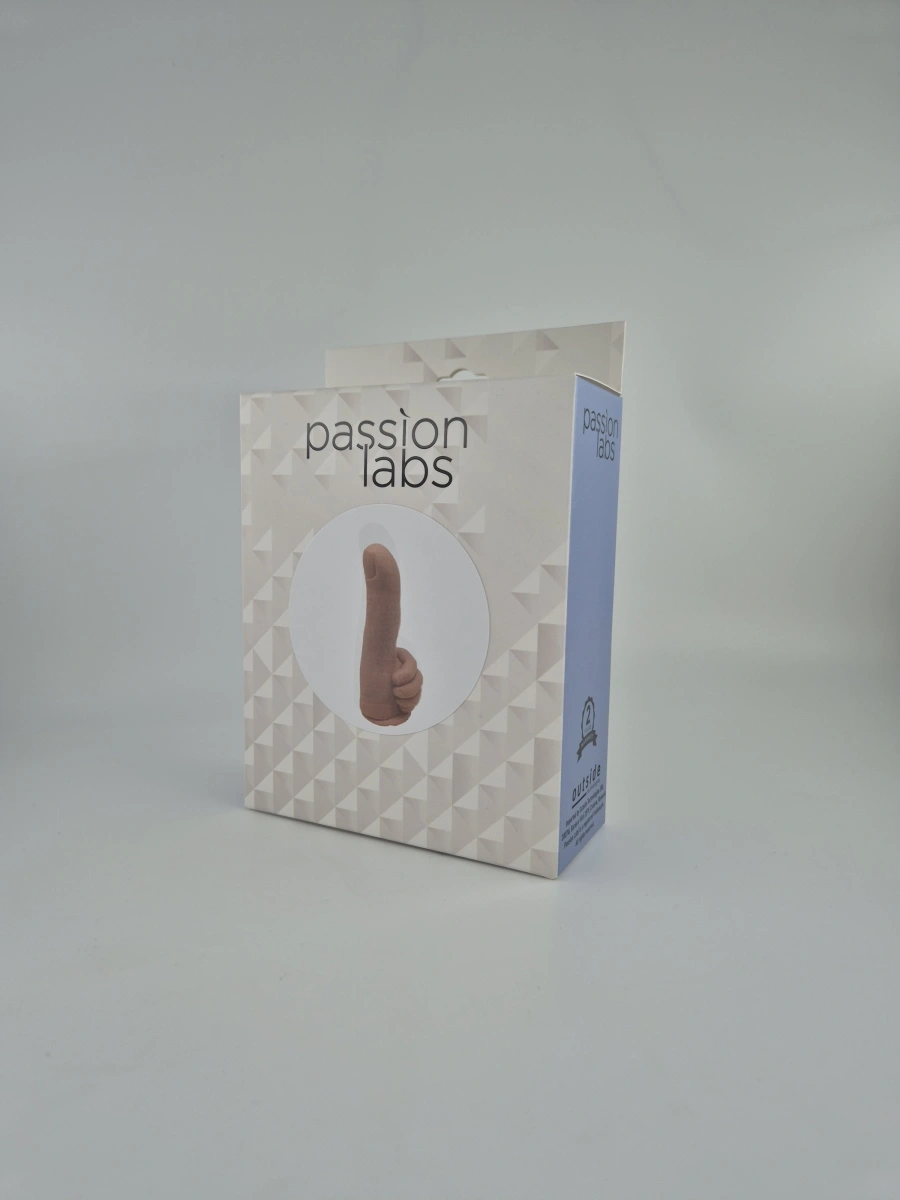Dildo Thumber-Small, Baza cu Ventuza, Silicon Lichid, Natural, 16.5 cm, Passion Labs