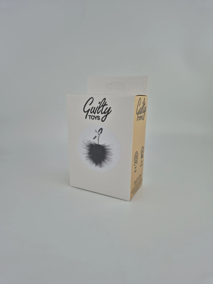 Clame pentru Sfarcuri cu Puf Negru Guilty Toys