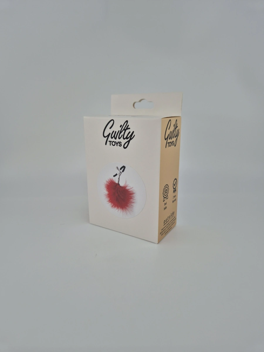 Clame pentru Sfarcuri cu Puf Rosu Guilty Toys