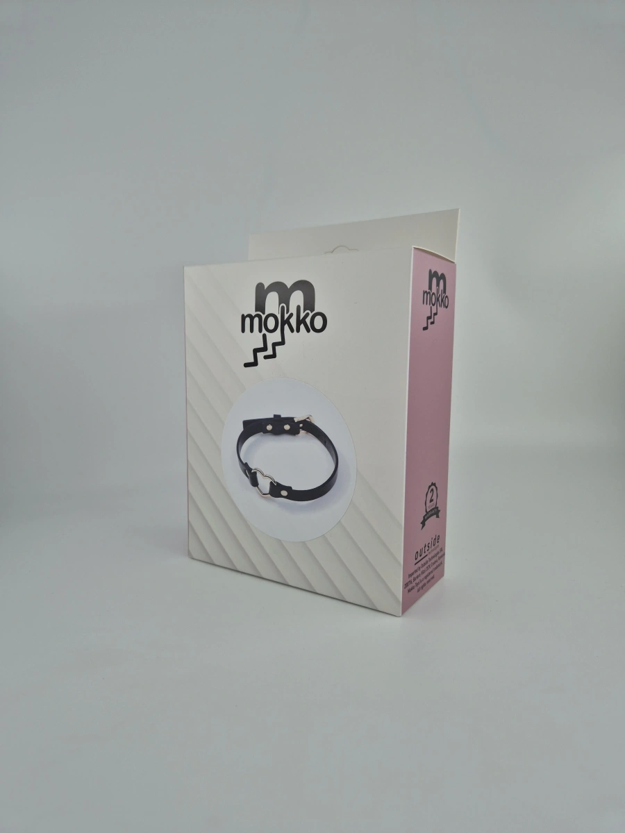 Choker Golden Heart, Negru, Mokko Toys
