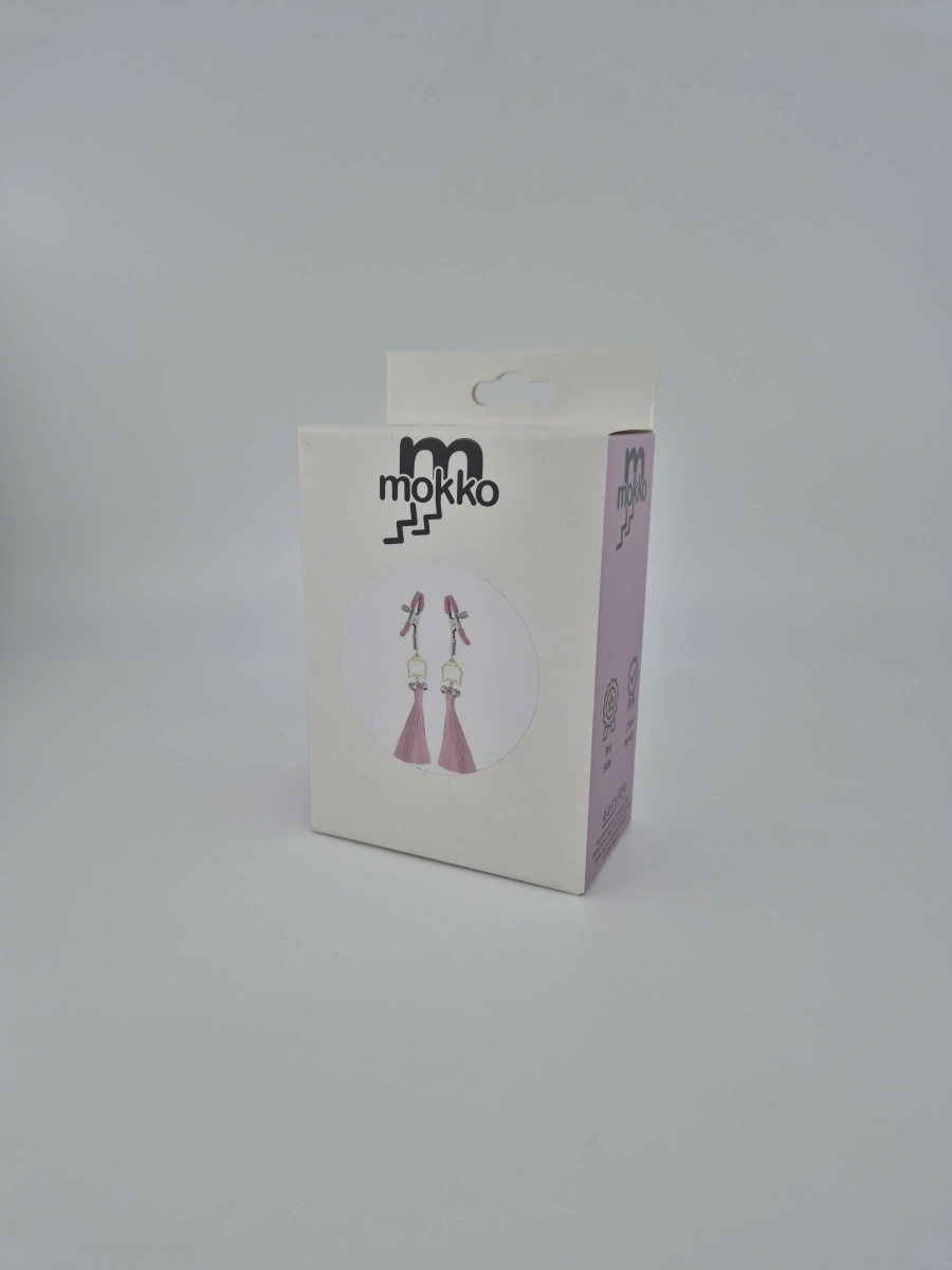 Clame Sfarcuri cu Ciucuri Roz, Mokko Toys