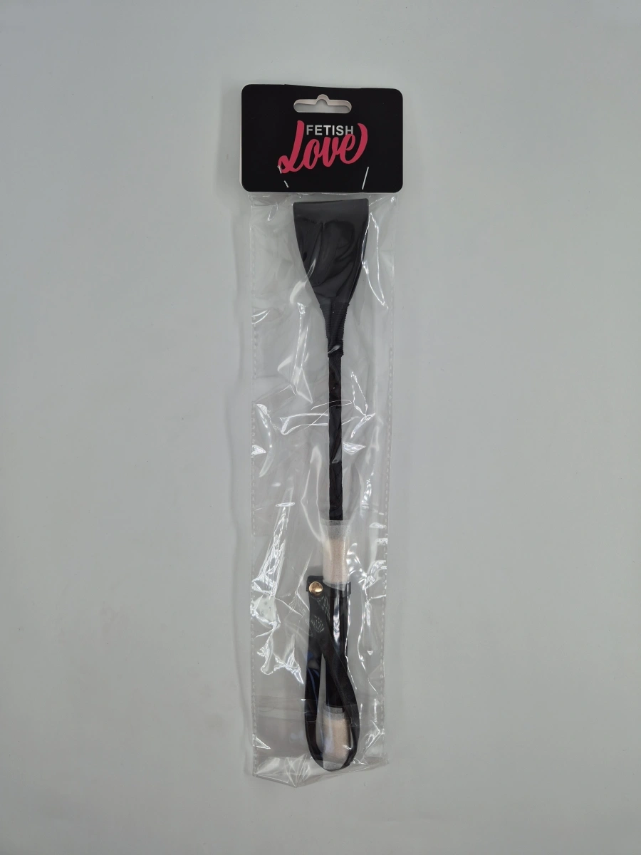 Cravasa Mini Riding Crop, 31 cm, Negru/Auriu