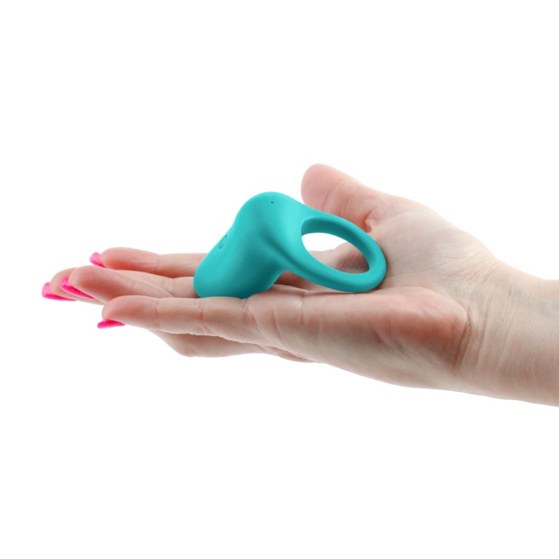 Inel de Penis Regal Inya 7 Moduri Vibratii, Silicon, USB, Verde