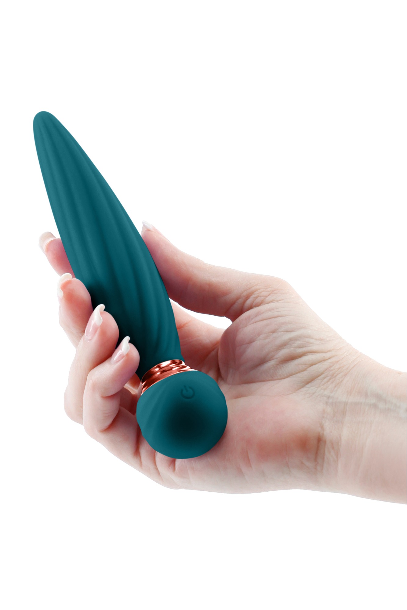 Vibrator Rotativ Sugar Pop Twist, 7 Moduri, USB, Silicon, Verde, 16 cm