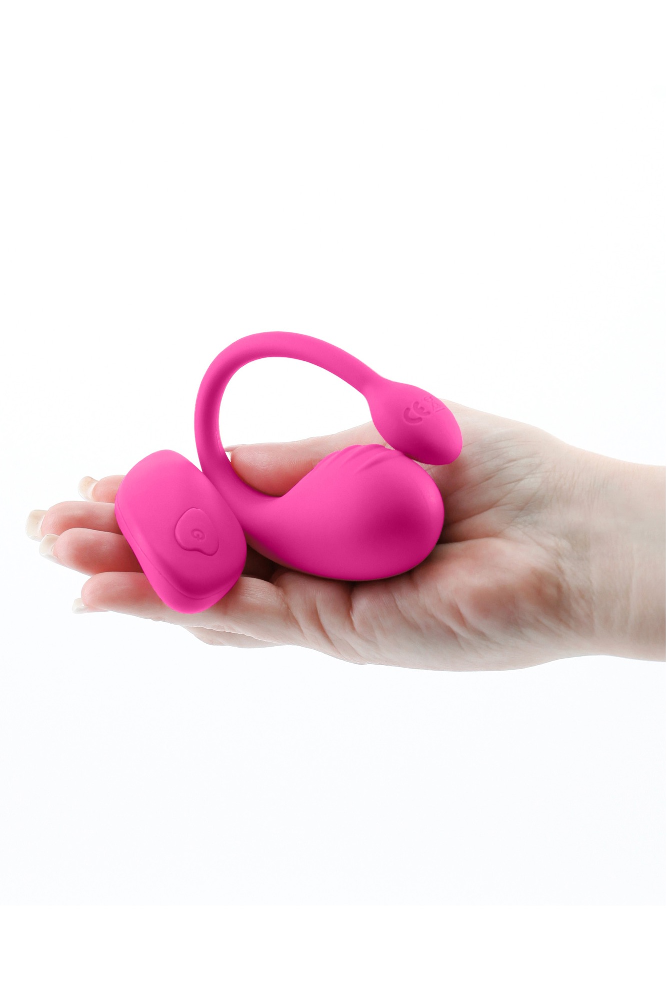 Vibrator Cuplu Inya Venus Remote Control, 10 Moduri Vibratii, Silicon, USB, Roz