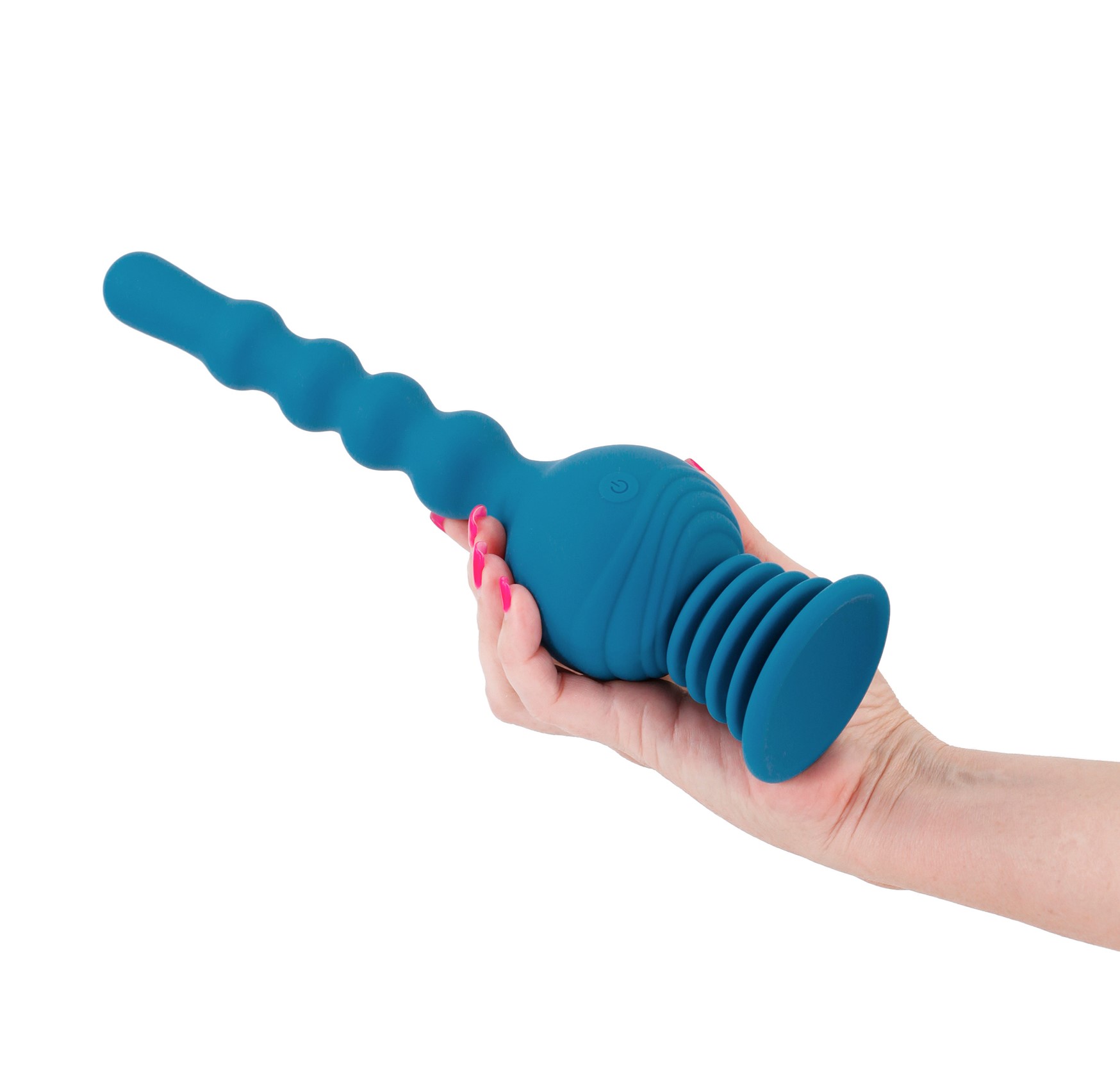 Vibrator Anal Hurricane Gyrating, 3 Moduri Stimulatoare, Silicon, USB, Verde, 27.3 cm