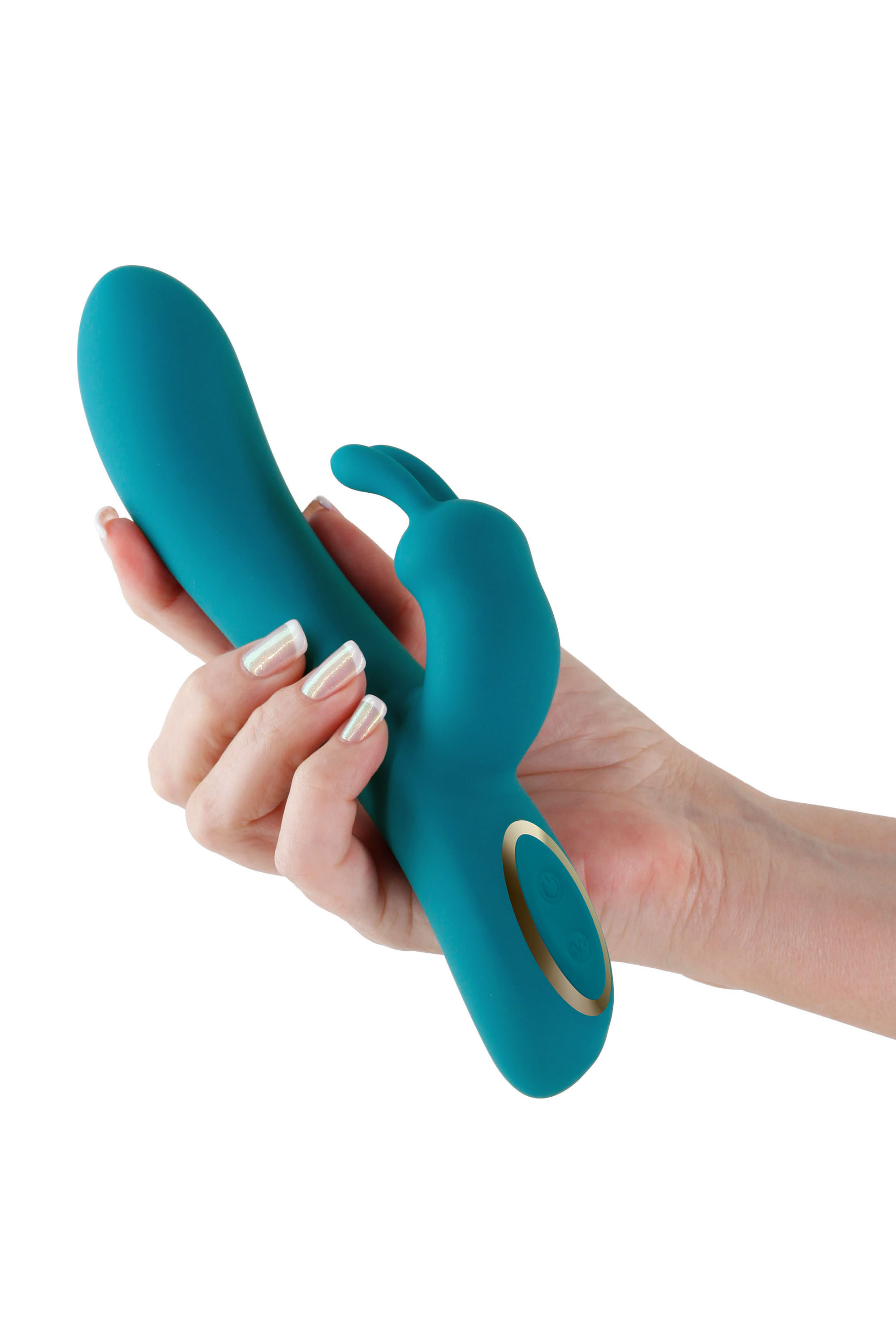 Vibrator Iepuras Obsessions Hera, 10 Moduri Vibratii, Silicon, USB, Verde, 21.2 cm