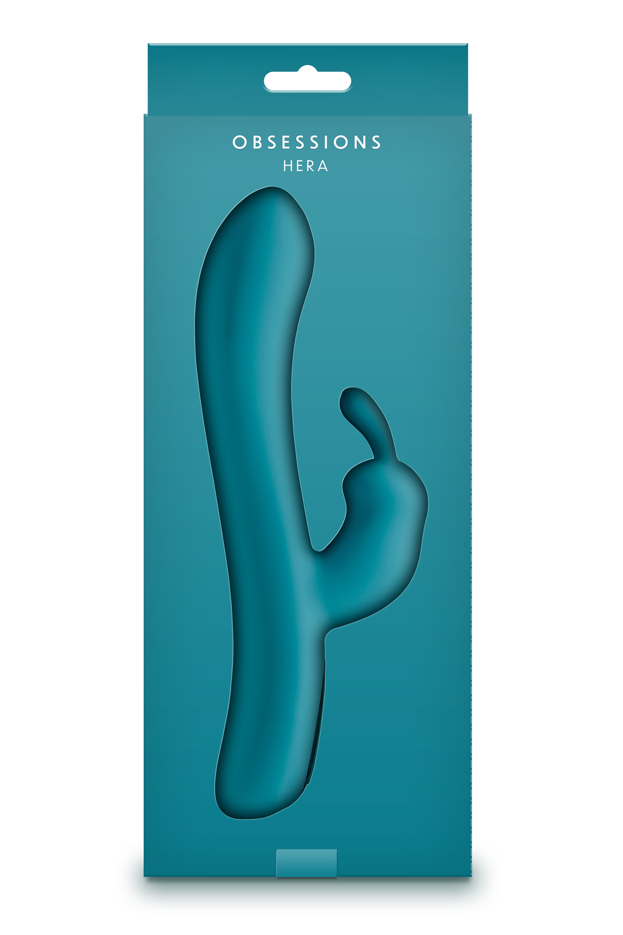 Vibrator Iepuras Obsessions Hera, 10 Moduri Vibratii, Silicon, USB, Verde, 21.2 cm