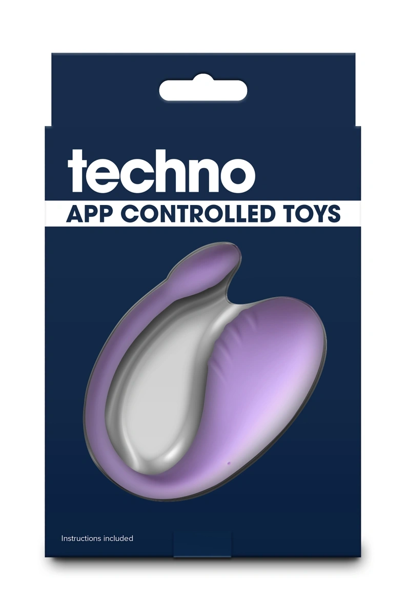Vibrator Techno Rave App Control, 10 Moduri Vibratii, Silicon, Mov