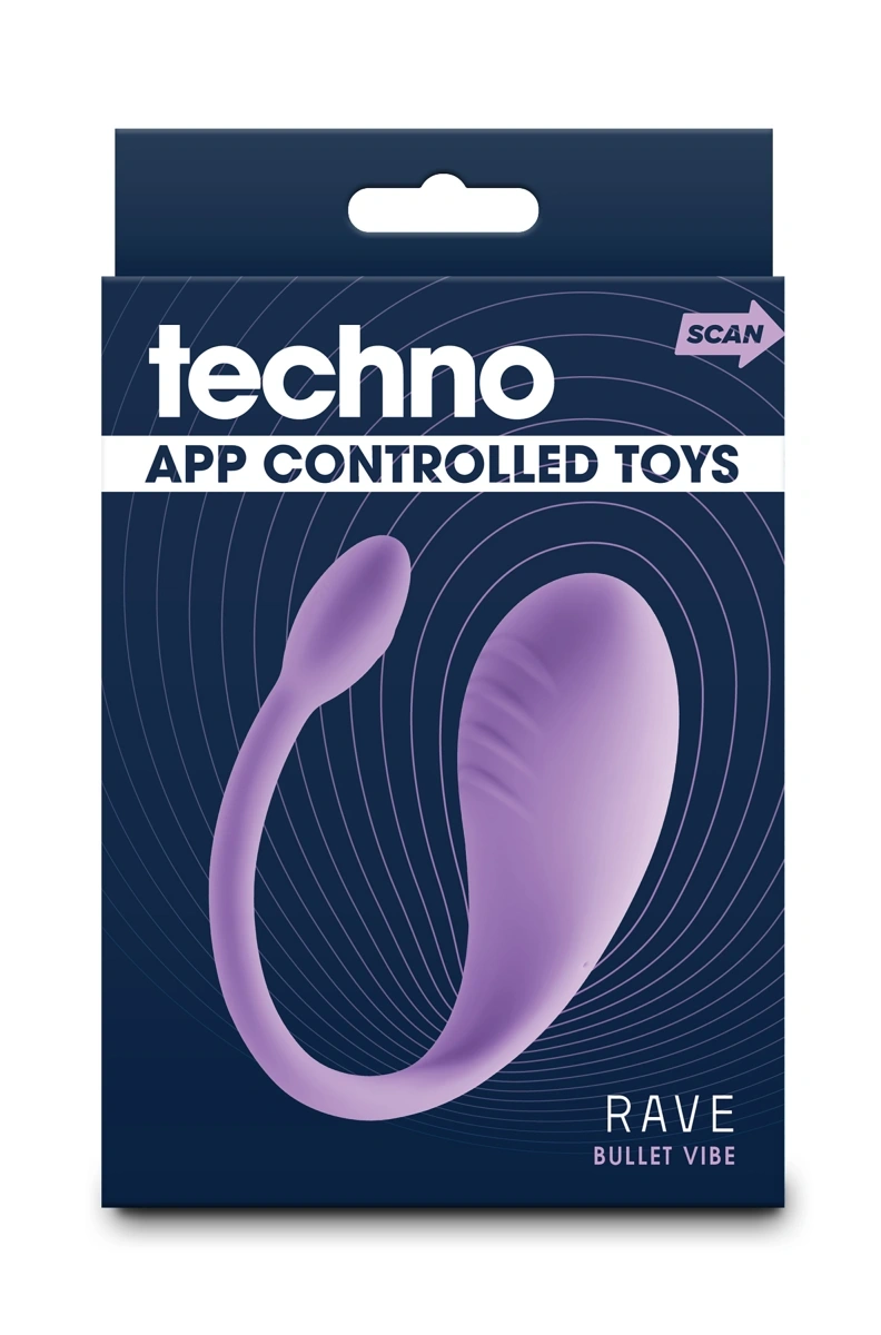 Vibrator Techno Rave App Control, 10 Moduri Vibratii, Silicon, Mov