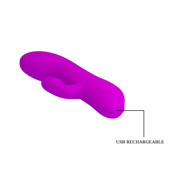 Vibrator Massage, 12 Moduri Vibratii, 12 Moduri Sucking, Silicon, USB, Mov, 19 cm