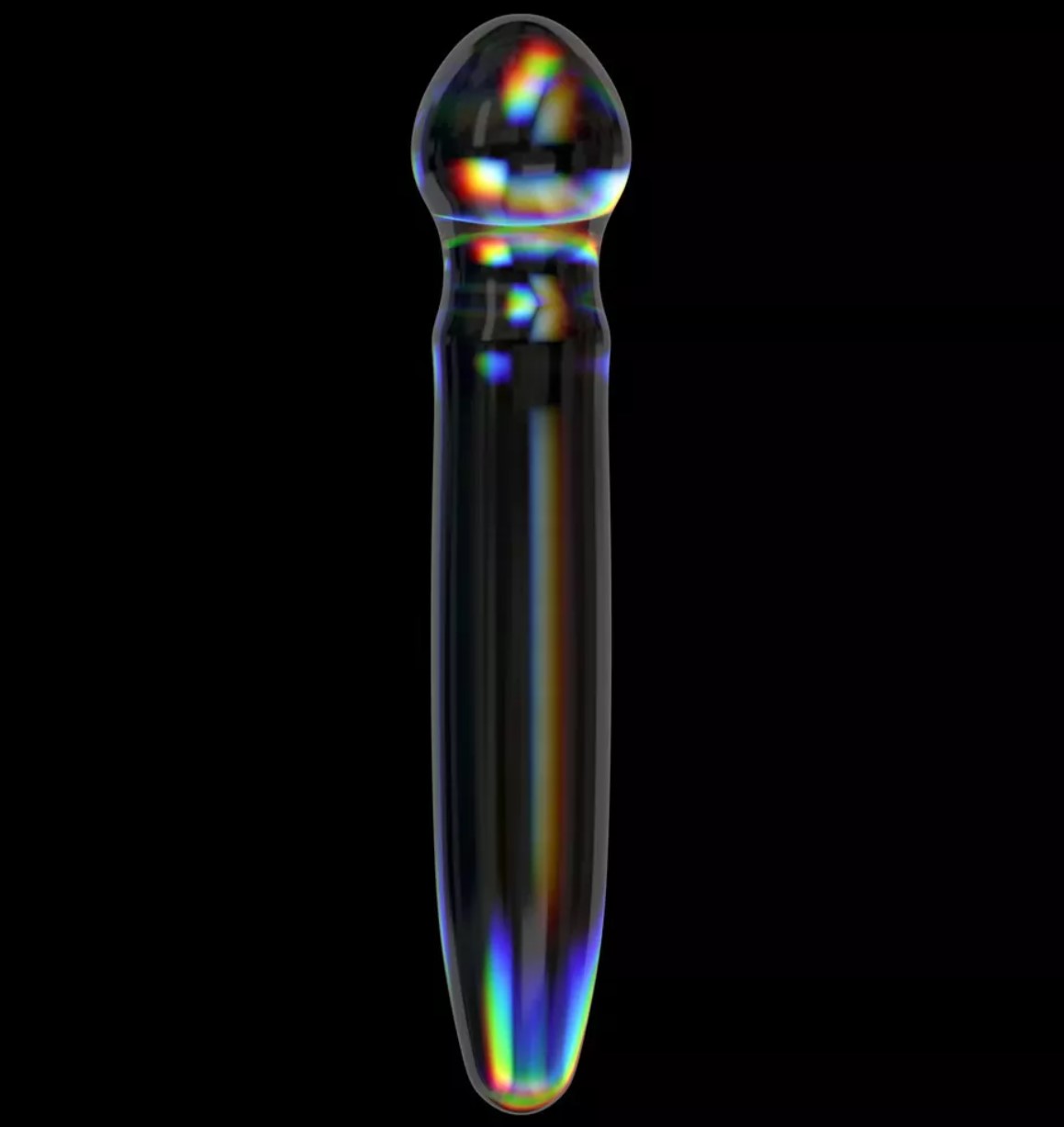 Dildo Twilight Gleam Prism Glass, Sticla, 18.4 cm