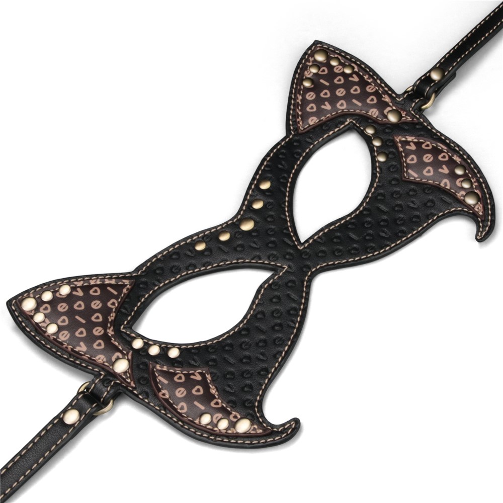 Masca Sexy Rebellion Reign Cat Mask, Negru/Maro