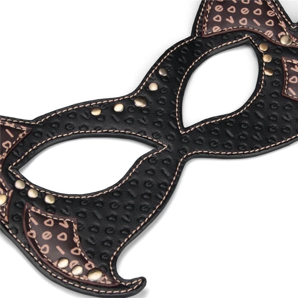 Masca Sexy Rebellion Reign Cat Mask, Negru/Maro