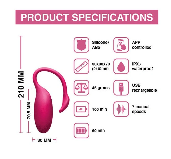 Vibrator Wearable Flamingo Magic Motion Bluetooth Control, Free App