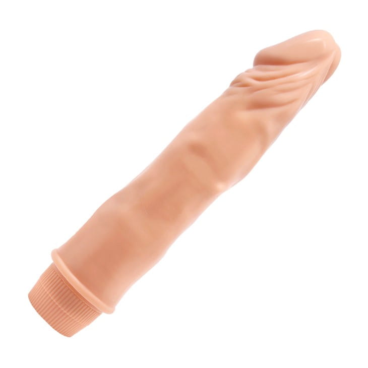 Vibrator Realist Dwarf, Multispeed, TPR, 21.5 cm, Natural
