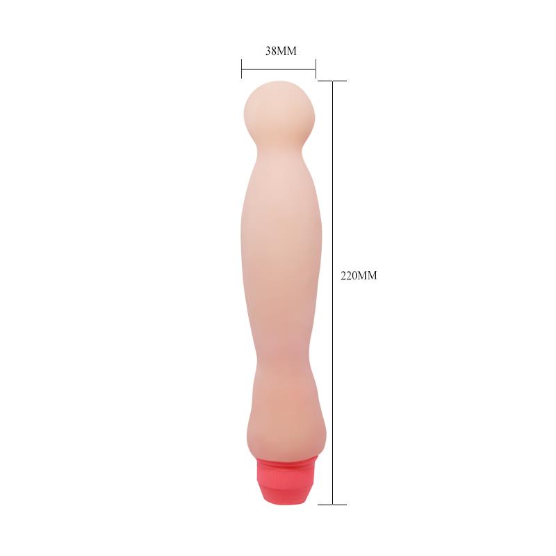 Vibrator Multispeed Flexible Sensual Spine, Natural, 22 cm