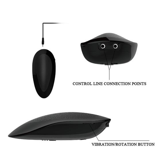 Vibrator Realist Rotating&Vibrating Dong Flesh 19 cm