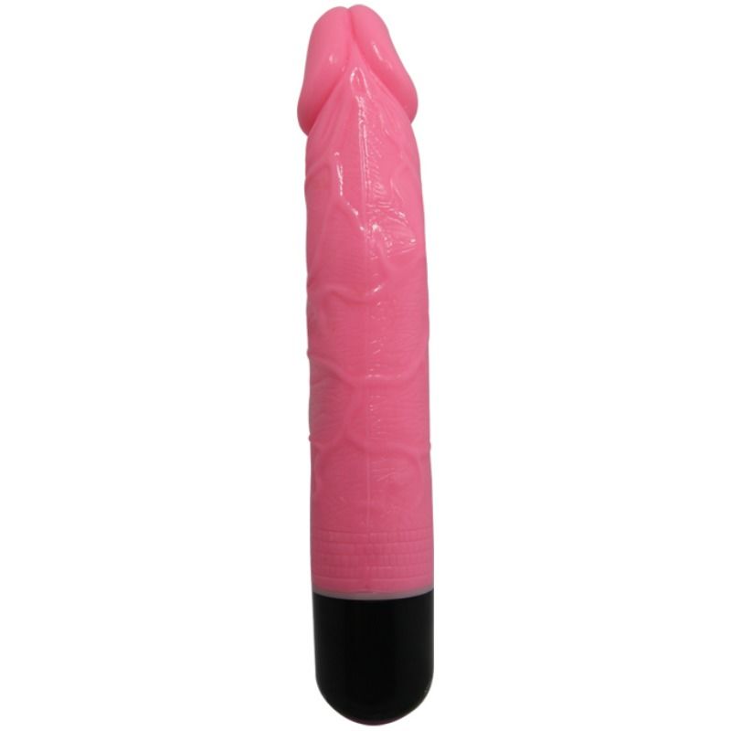 Vibrator Realist Multispeed Colorful Sex, TPR, Roz, 23.3 cm