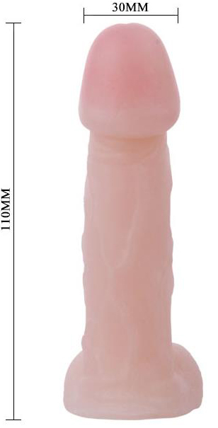 Mini Dildo Realist Slick Pleasure, Natural, 11 cm
