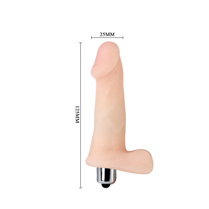 Vibrator Slick Pleasure, TPR, Natural, 12.5 cm