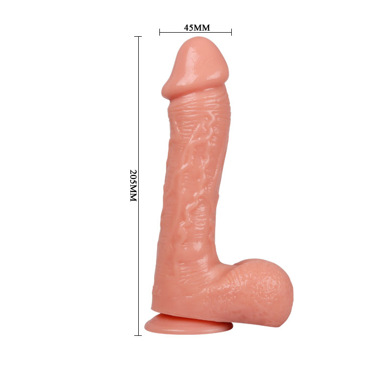 Vibrator Multispeed Strong and Brave Man, PVC, Natural, 20.5 cm