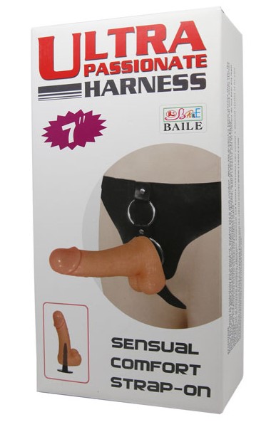 Strap-on Ultra Cyberskin, PVC, Natural, 17.5 cm