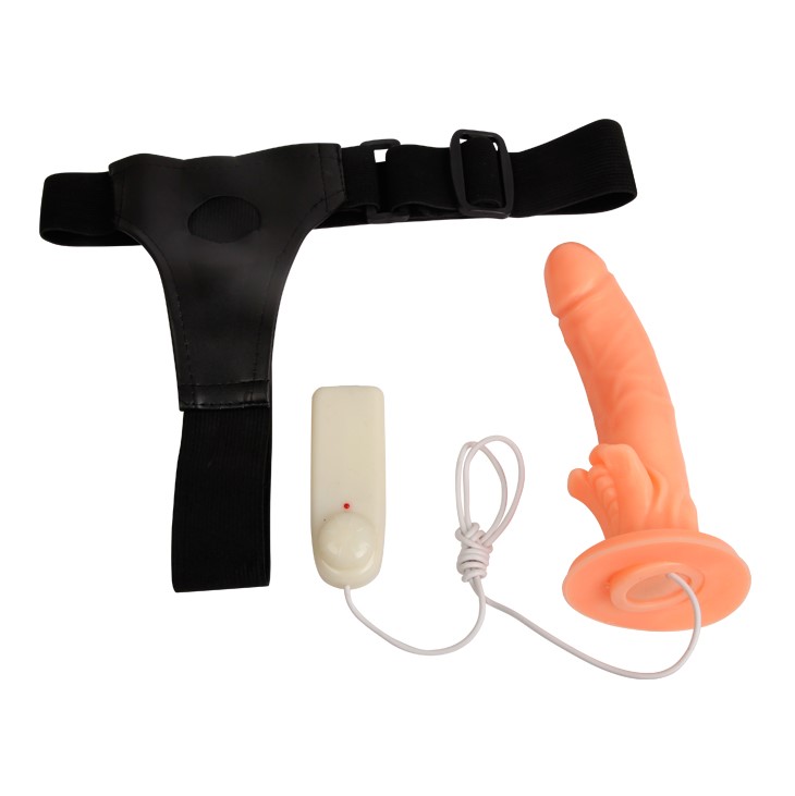 Strap-on Passionate Harness Multispeed, PVC, Natural, 20 cm