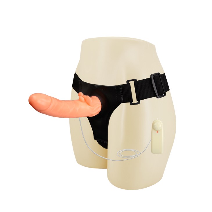 Strap-on Passionate Harness Multispeed, PVC, Natural, 20 cm