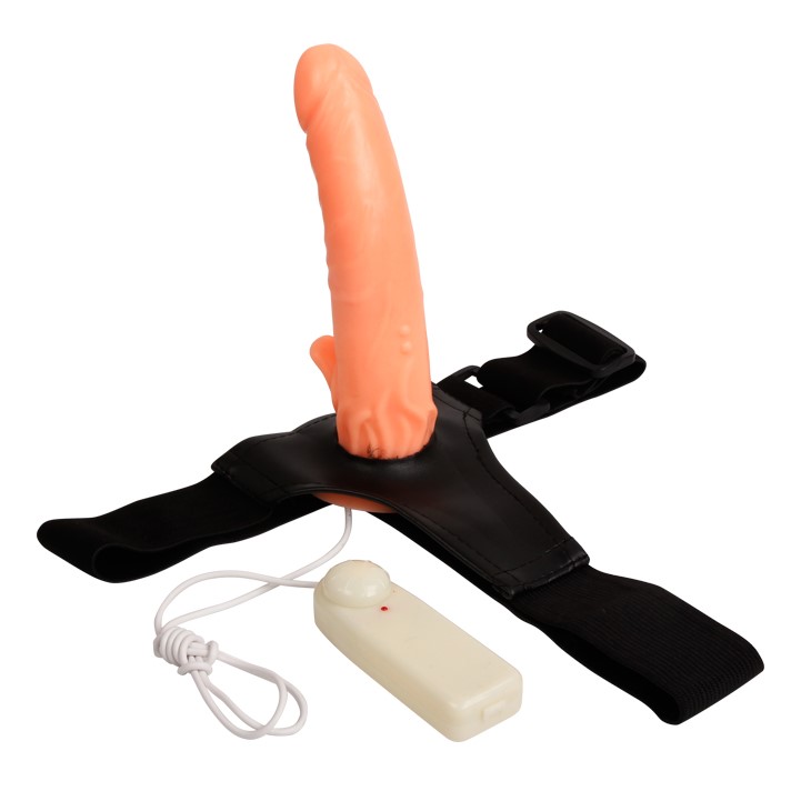 Strap-on Passionate Harness Multispeed, PVC, Natural, 20 cm