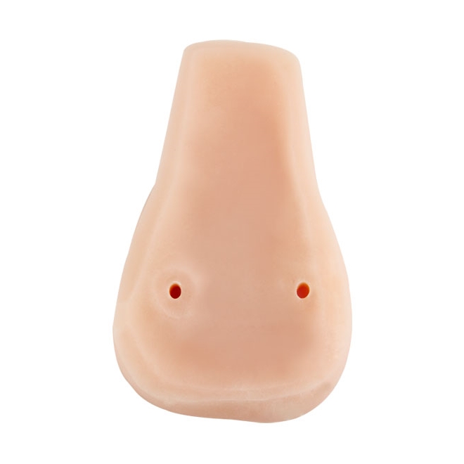 Masturbator Pussy&Ass cu Vibratii Multispeed, TPR, Natural, 18 cm