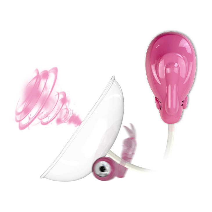 Pompa Automata Clitoris Intimate Cup, 10 Viteze Vibratii, TPR, Roz