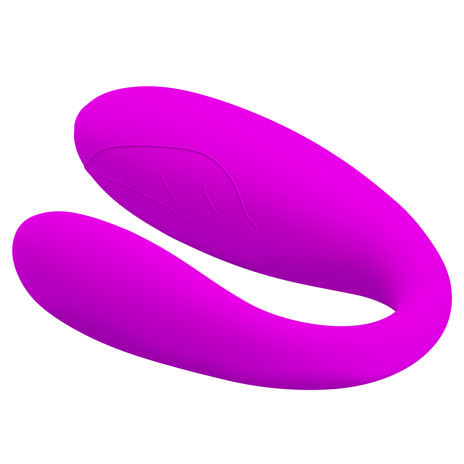 Vibrator Cuplu Fascynation, 30 Moduri Vibratii, Silicon, USB, Mov, 9.5 cm