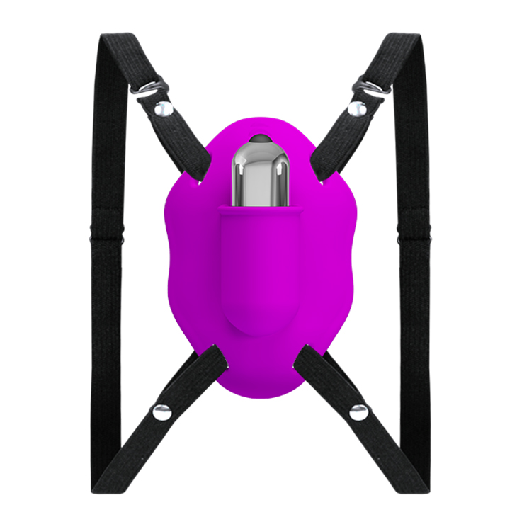 Bikini cu Vibratii Love Rider, 10 Moduri Vibratii, Silicon, Mov