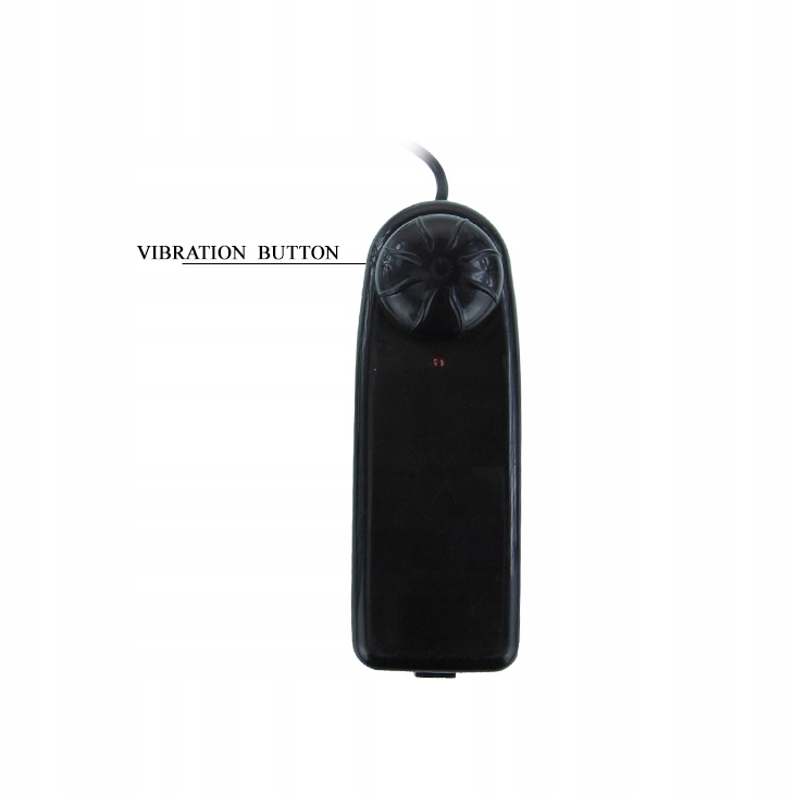 Dildo Gonflabil cu Vibratii Multispeed, Negru, 16 cm